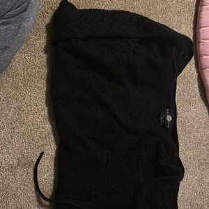 Black knitted cardigan